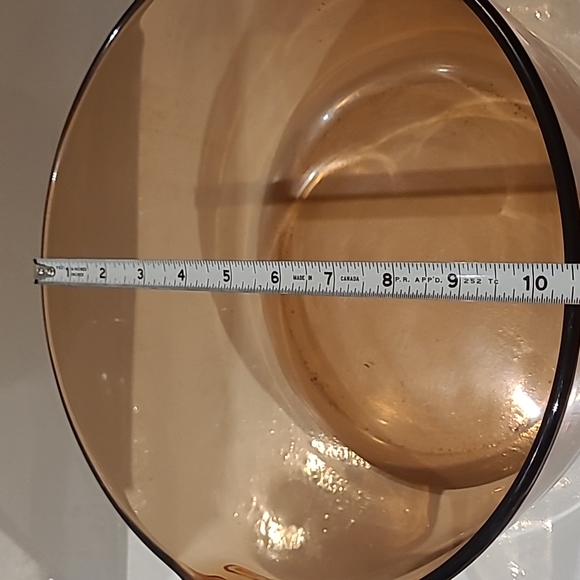 Corningware vision cookware amber saucer pot 4.5L USA 10.5"×5" used - Picture 6 of 8